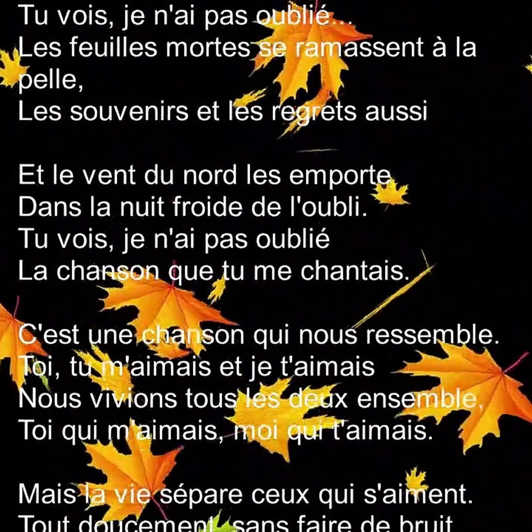 Les feuilles mortes